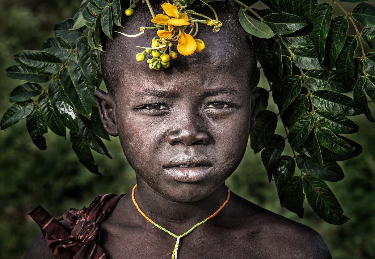 Surma boy - Ethiopia Poster och Canvastavla