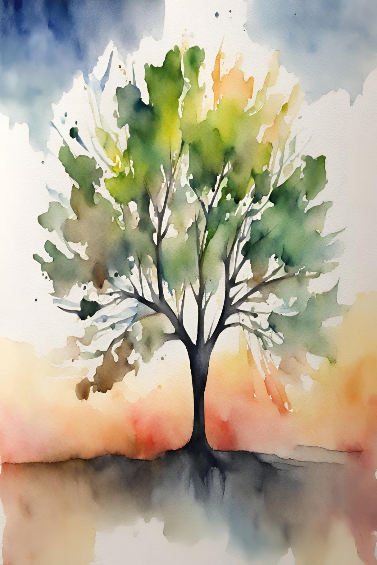 Tree of colour Poster och Canvastavla