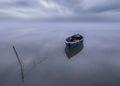 The blue boat Poster och Canvastavla