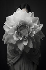 White Flower Head 3 Poster och Canvastavla