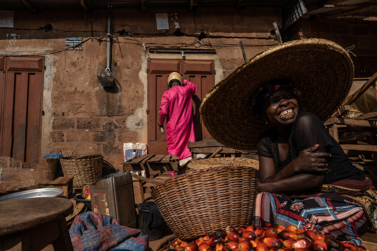 The African market Poster och Canvastavla