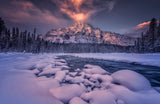 Winter sunrise Poster och Canvastavla