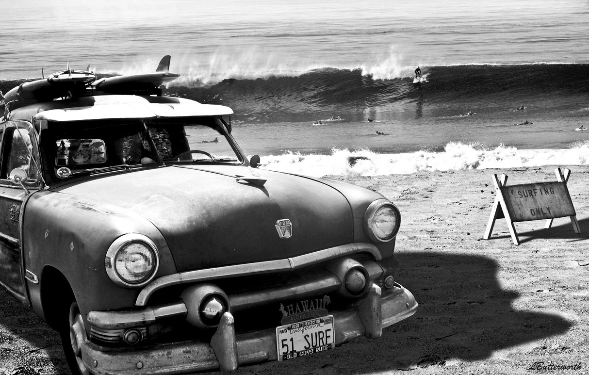 Vintage Ford Woody Poster och Canvastavla