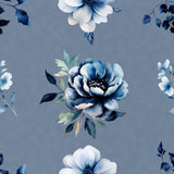 Denim Floral 2 3 Poster och Canvastavla