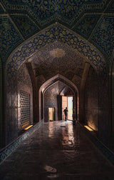 Inside the mosque of Esfahan Poster och Canvastavla