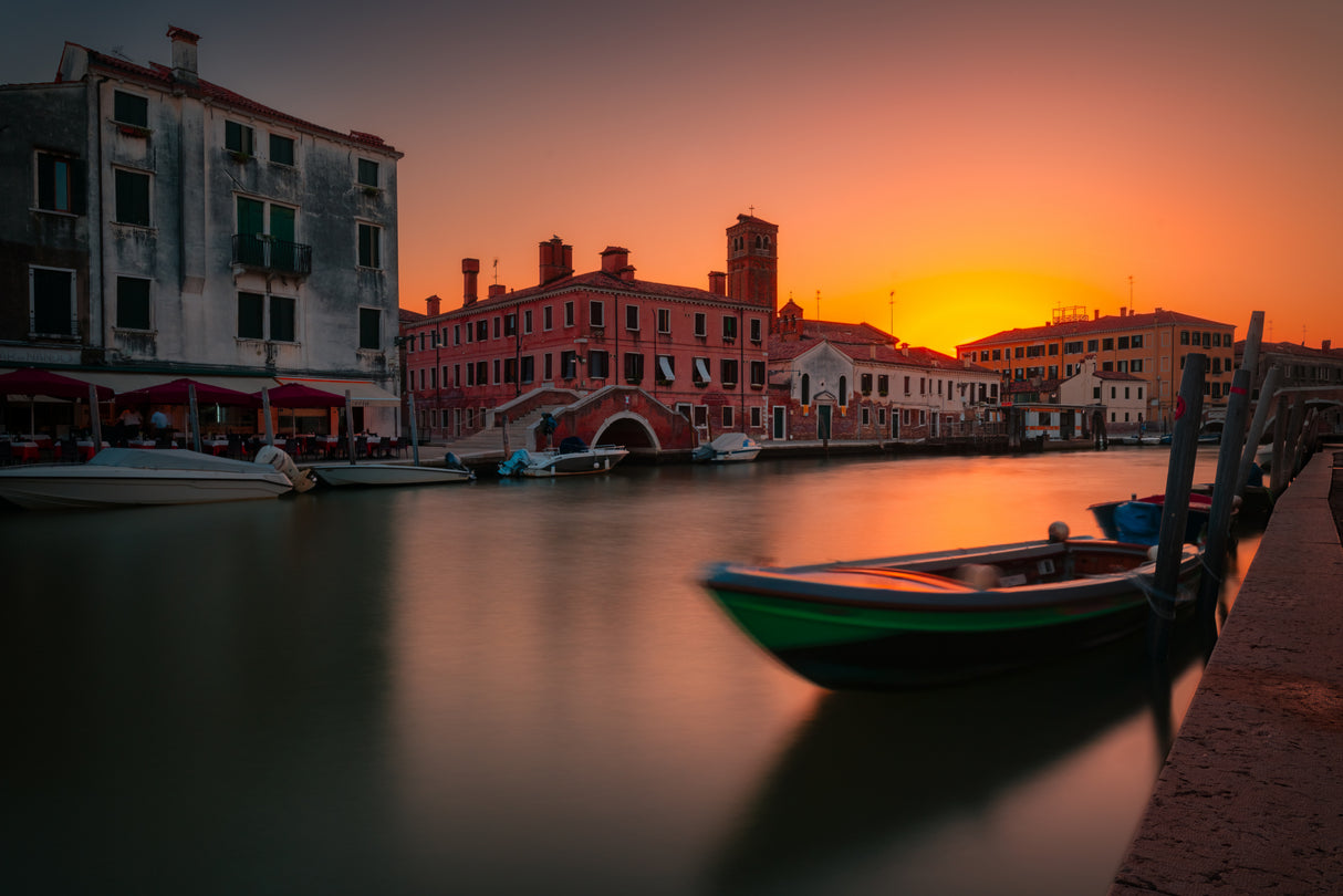 Sunset in Venice Poster och Canvastavla