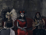 3 Catrinas and a sacred dog Poster och Canvastavla