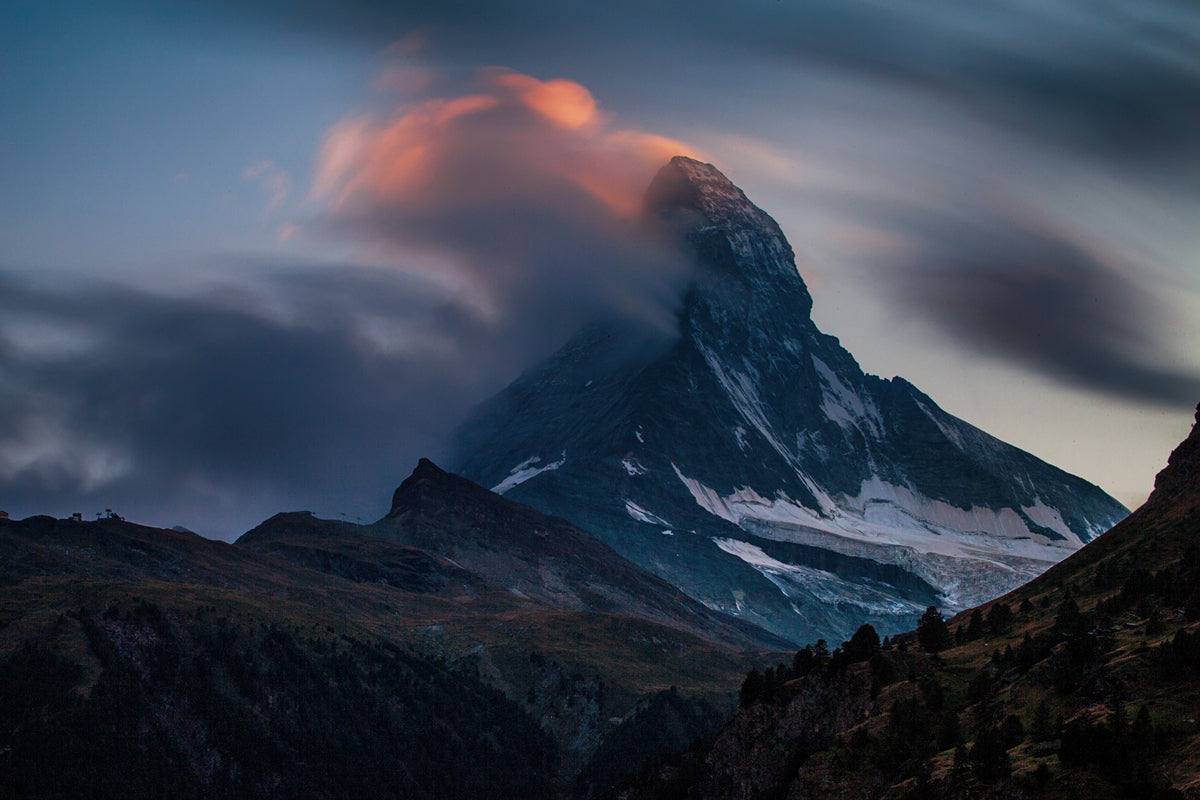 Matterhorn in fire Poster och Canvastavla
