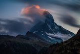 Matterhorn in fire Poster och Canvastavla