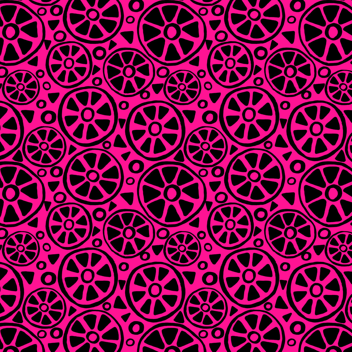 Black On Pink Slices Poster och Canvastavla