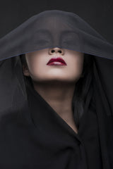 Her Red Lips Poster och Canvastavla