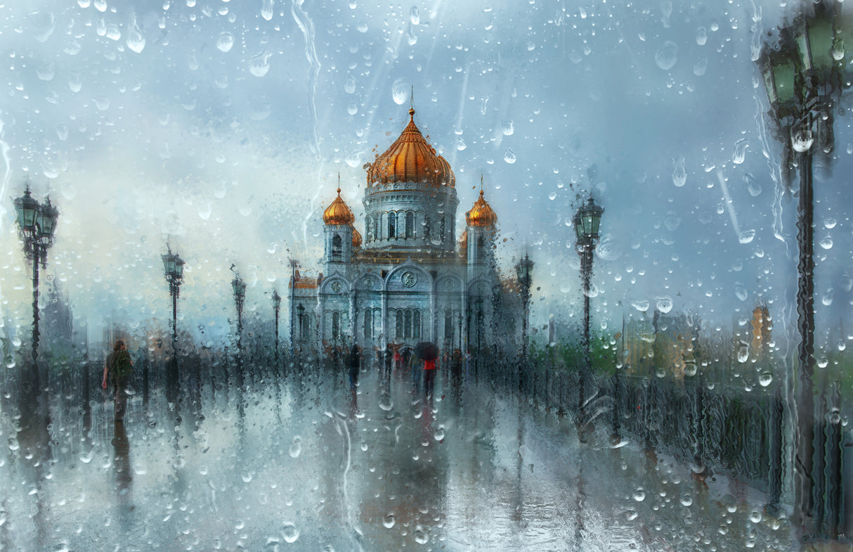 Дождливая Москва Poster och Canvastavla