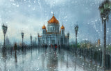Дождливая Москва Poster och Canvastavla