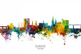 Dundee Scotland Skyline Poster och Canvastavla