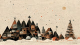 Tiny Christmas Town Poster och Canvastavla
