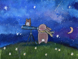 Stargazing Poster och Canvastavla