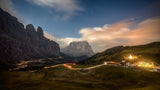 Night lights in the valley Poster och Canvastavla