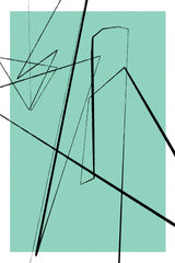 Angular Lines No 9 Poster och Canvastavla