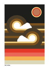 Ride The Wave Sunset Poster och Canvastavla