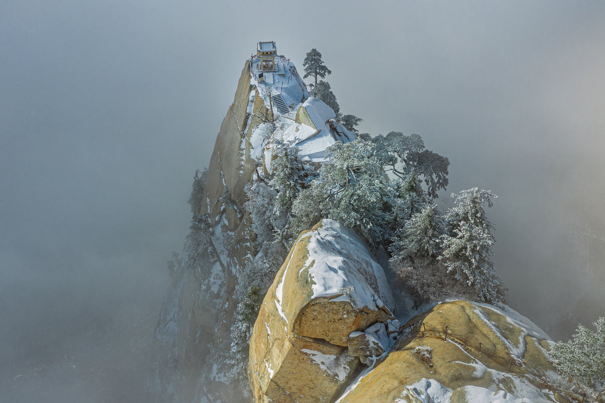 Huashan Mountain Poster och Canvastavla