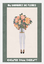 Flowers girl therapy Poster och Canvastavla