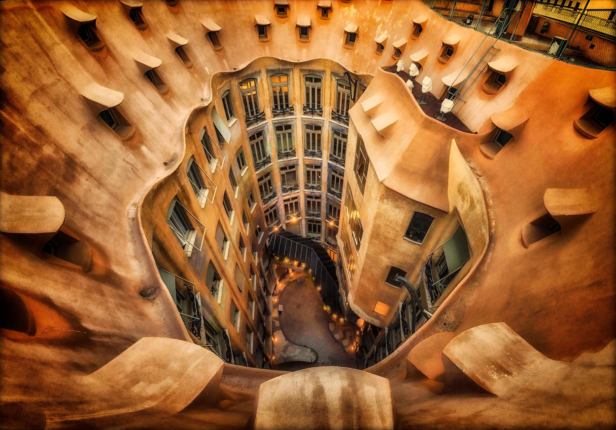 Casa Milà, La Pedrera, Barcelona. Poster och Canvastavla