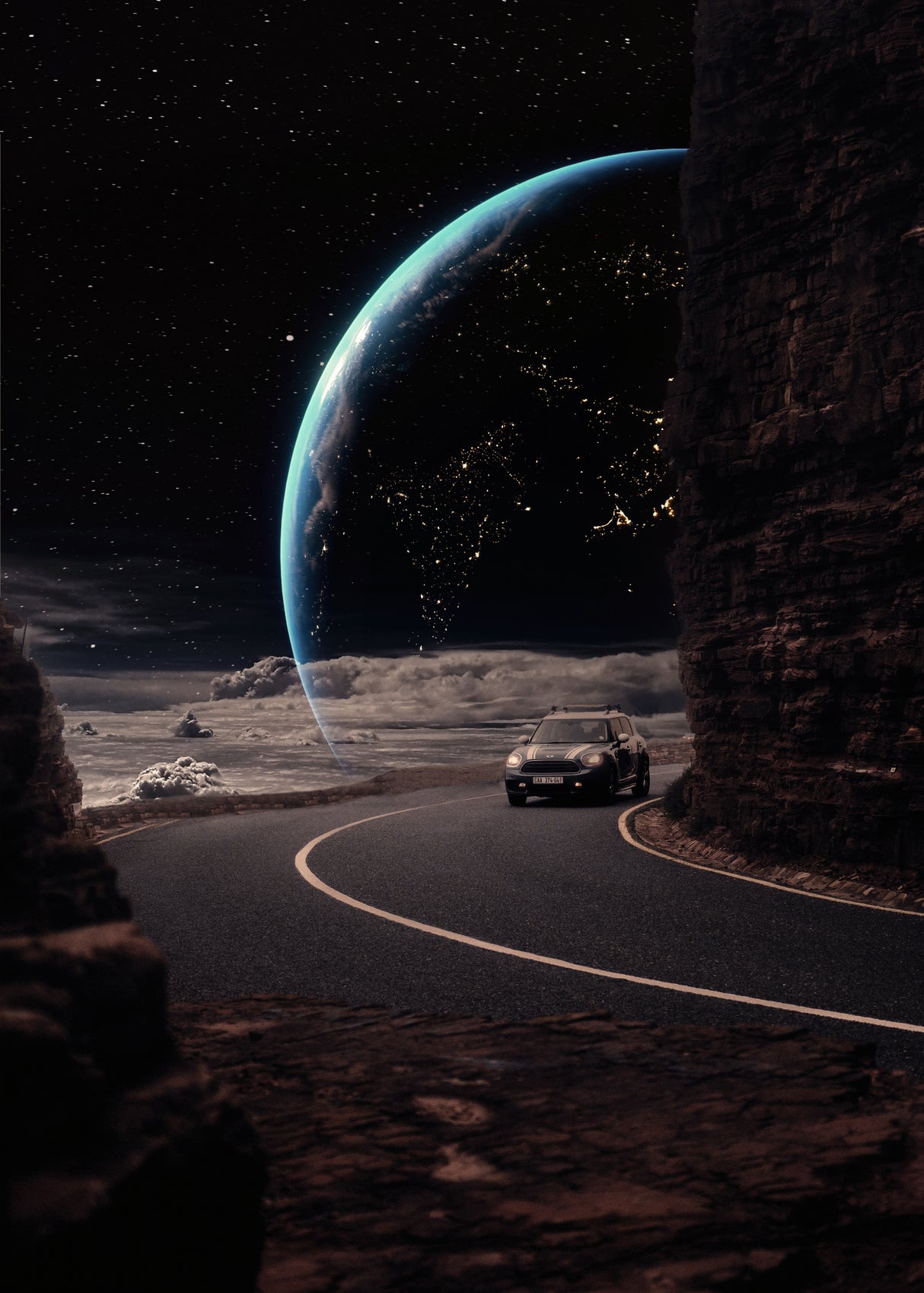 Driving Space Poster och Canvastavla