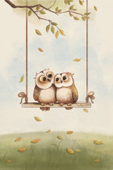 Owls in love Poster och Canvastavla