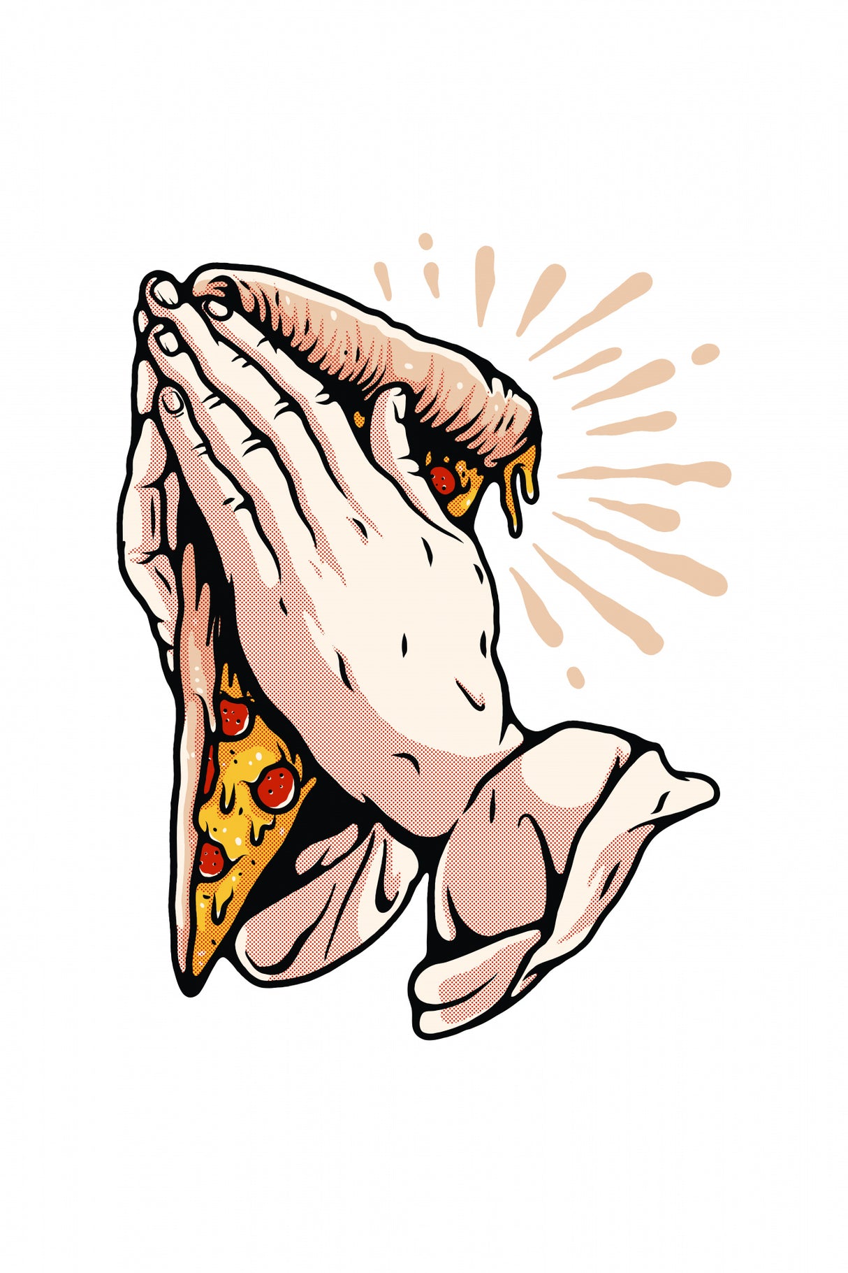 Pizza Is Life Poster och Canvastavla
