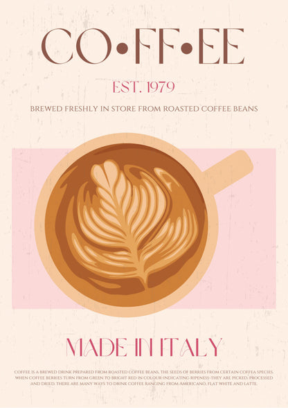 Coffee Poster Kitchen poster eller kökstavla