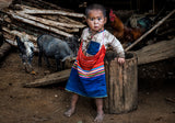 Ann tribe child-Myanmar Poster och Canvastavla