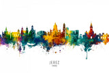 Jerez Spain Skyline Poster och Canvastavla