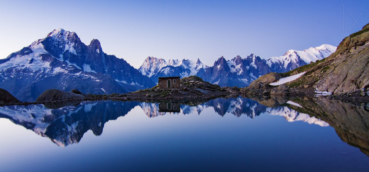 Lac Blanc Panorama Poster och Canvastavla