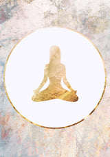 yoga gold marble 2 Poster och Canvastavla