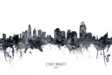 Cincinnati Ohio Skyline Poster och Canvastavla
