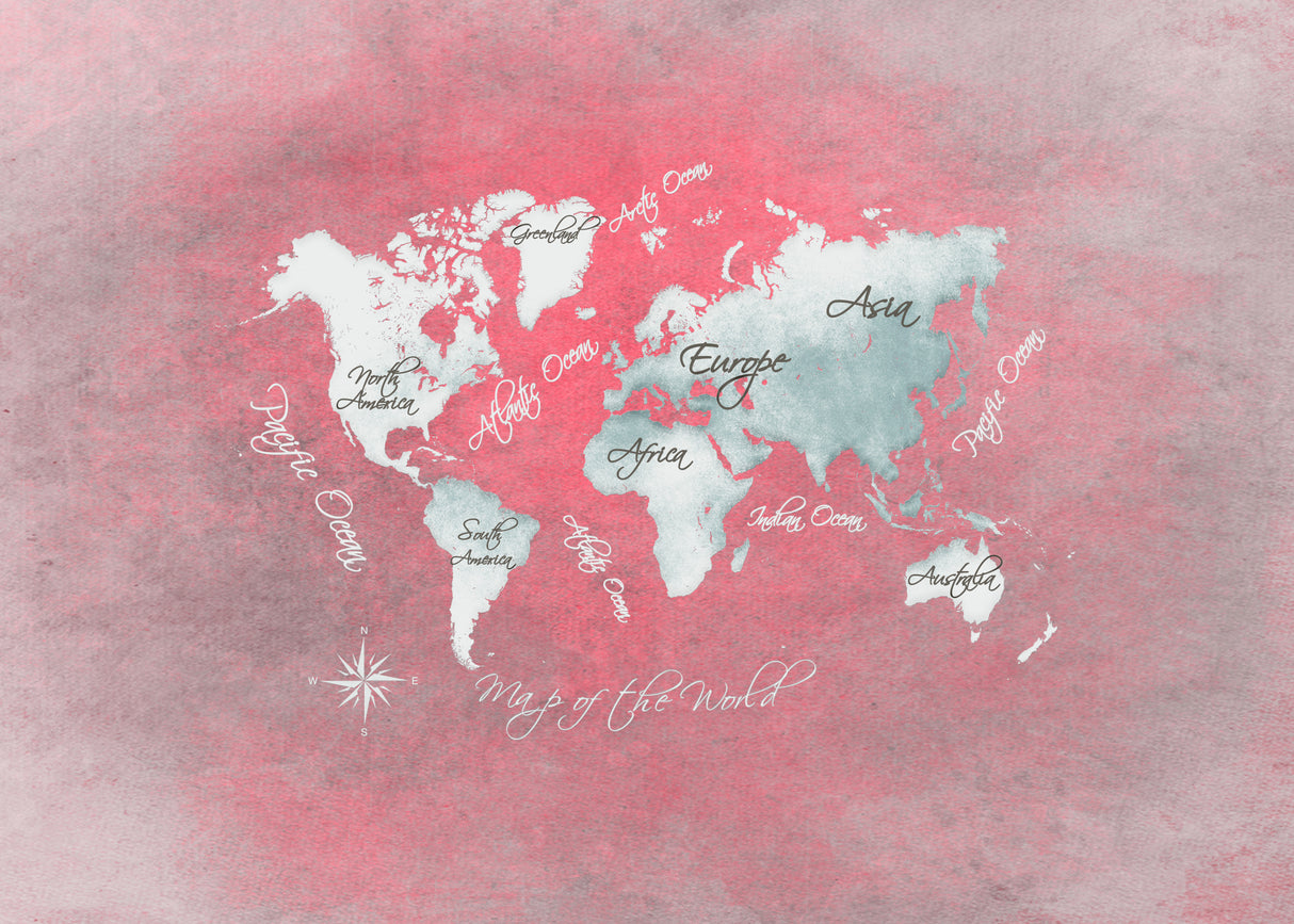 World map 41 Poster och Canvastavla