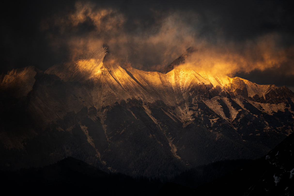 Sunset in the Tatra Mountains Poster och Canvastavla