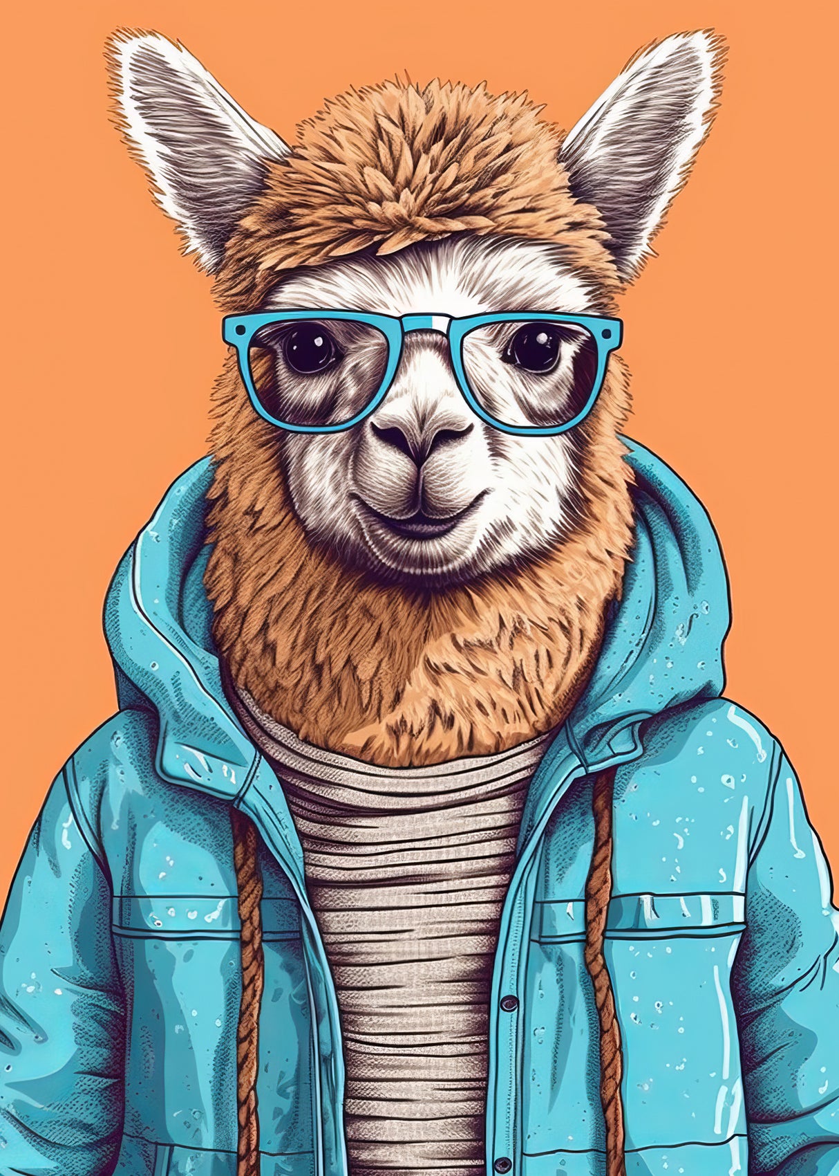 Lama 2 Poster och Canvastavla