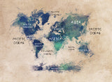 World map 37 Poster och Canvastavla