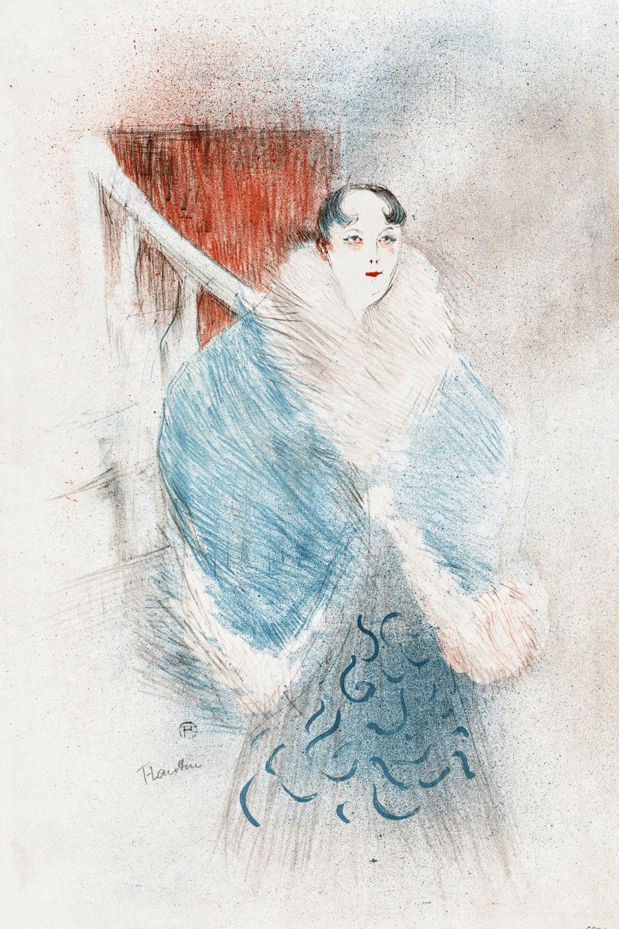 Elsa, Dite La Viennoise (1897) Poster och Canvastavla