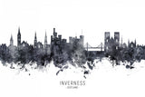Inverness Scotland Skyline Poster och Canvastavla