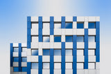 Blue accents Poster och Canvastavla