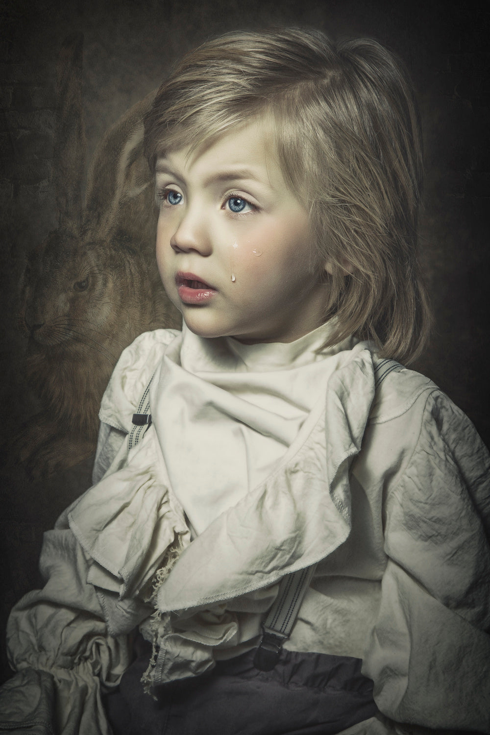 Little sad boy Poster och Canvastavla
