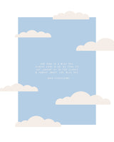 Blue Sky Poster och Canvastavla