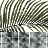 Palm Leaves on Tiles Poster och Canvastavla