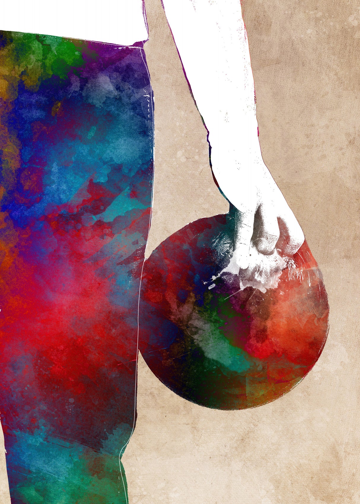 Bowling Sport Art 4 Poster och Canvastavla