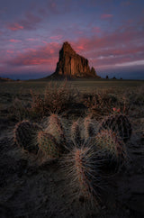 Sunrise at Shiprock Poster och Canvastavla