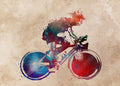 Cycling sport art 38 Poster och Canvastavla