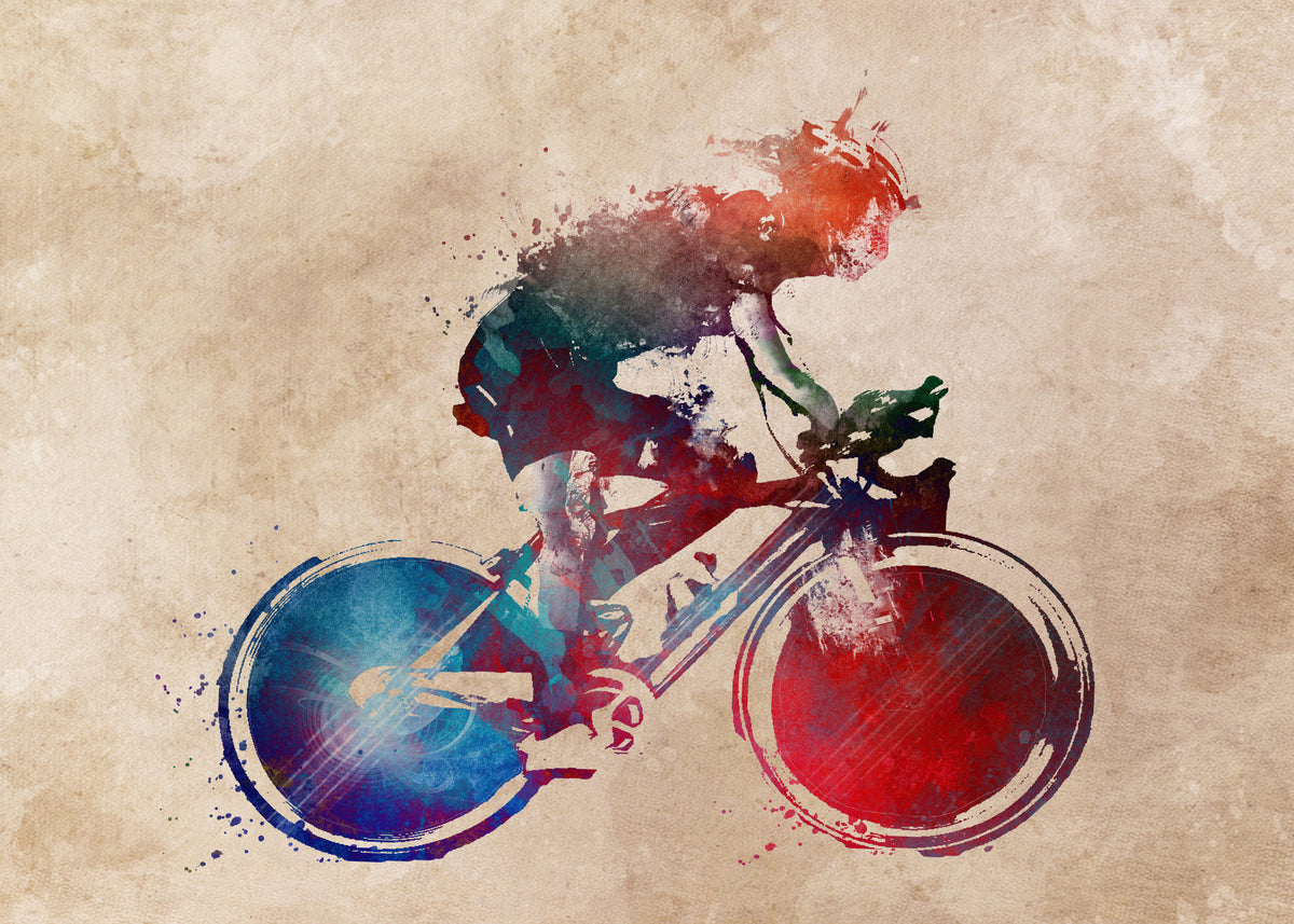 Cycling sport art 38 Poster och Canvastavla