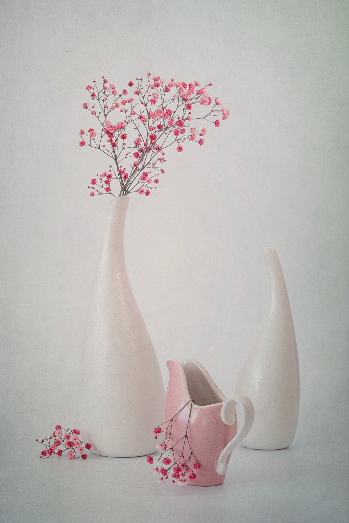Pink Gypsophila Poster och Canvastavla